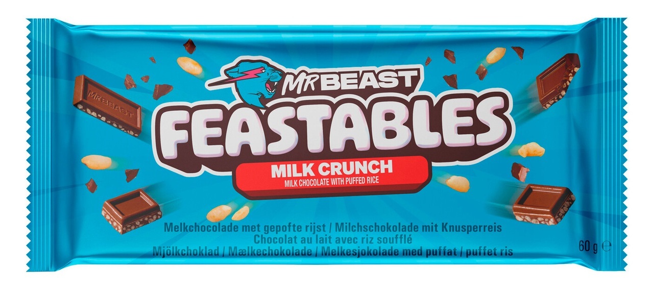 Mr Beast Feastables Milk Crunch 60G