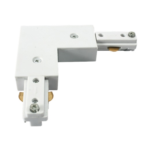 KnightsBridge 230V Track L Right Angle Connector - White