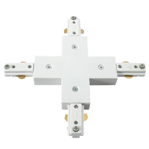 KnightsBridge 230V Track X-connector - White