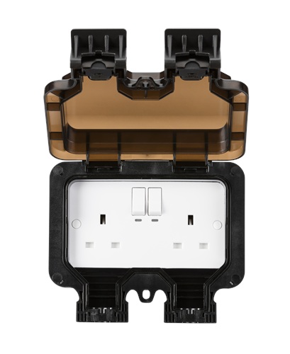 KnightsBridge Smart IP66 13A 2G Outdoor Socket