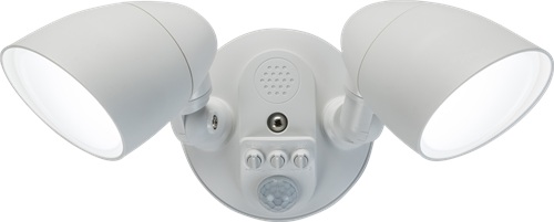 KnightsBridge 110-230V IP65 White 20W Security Floodlight with PIR, Light Sensor, 3x CCT and Manual Override