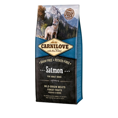 Carnilove Adult Dog Food 12KG + 2KG Free - Salmon