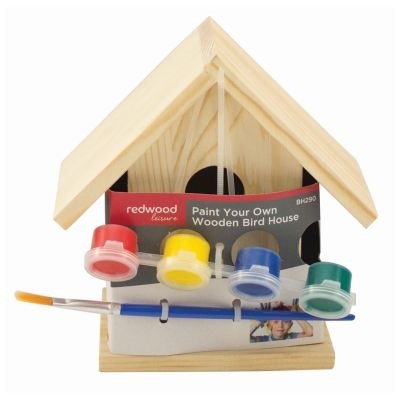 Redwood Paint Your Own Wooden Bird House
