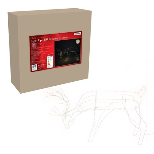 Christmas Workshop 250 LED Light Up Grazing Reindeer - 65cm Tall