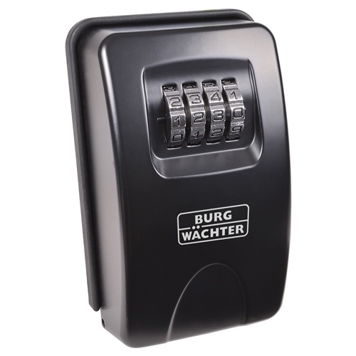 BURG WÄCHTER Key Safe Schlüsselkasten mit 1 magnetischer Haken + Fach Haken
