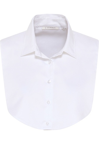 ETERNA OHNE ARM BLUSE/EINSTECKKRAGEN MODERN CLASSIC SATINBINDUNG WEISS