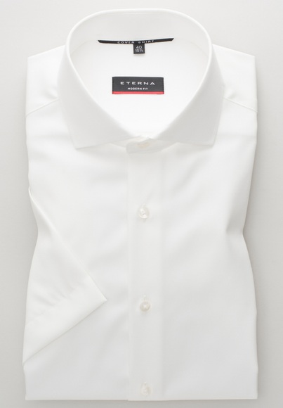 ETERNA KURZARM HEMD MODERN FIT COVER SHIRT TWILL CHAMPAGNER UNIFARBEN