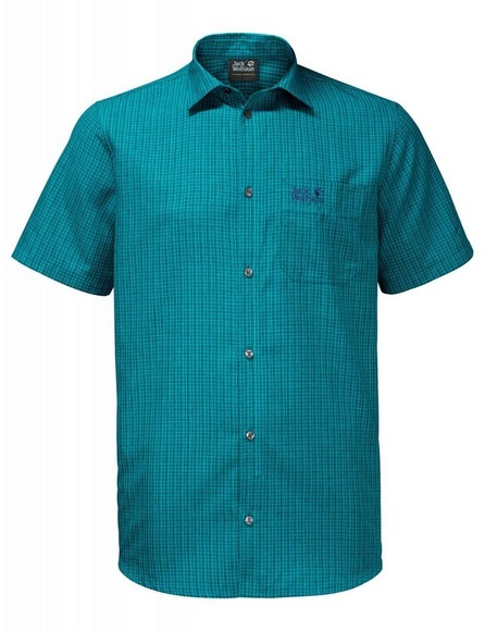 Jack Wolfskin Herren Hemd El Dorado glacier blue checks M