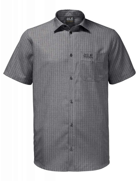 Jack Wolfskin Herren Hemd El Dorado black checks XXL
