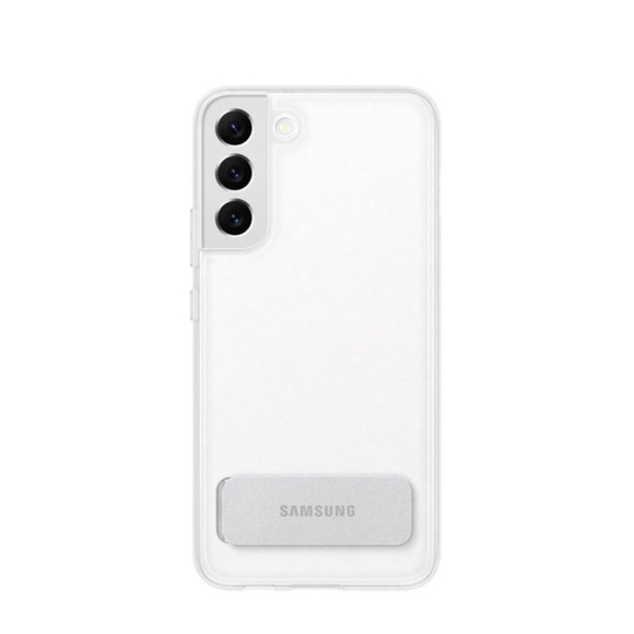 SAMSUNG Clear Standing Cover - Schutzhülle (Passend für Modell: Samsung Galaxy S22+ 5G)