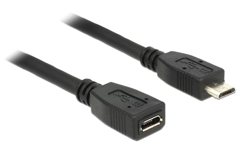 Verlängerung USB 2.0 Micro-B Stecker > Buchse, Kabel