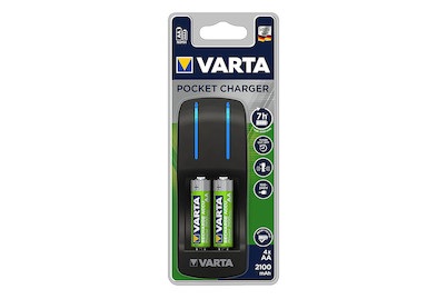 Varta 57642101451 - Ladegerät + 4x AA Batterien (Schwarz)