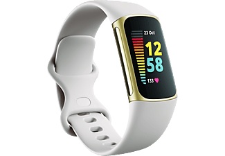 FITBIT Charge 5 - Fitness-Tracker (Mondweiss/Softgold)