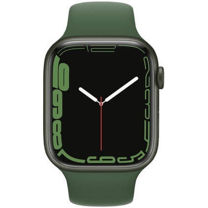 Apple Watch Series 7 Gps 45mm Green Aluminium Case with Clover Sport Band Smartwatch