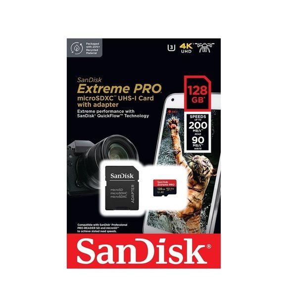 SanDisk Extreme PRO 128 GB MicroSDXC UHS-I Klasse 10