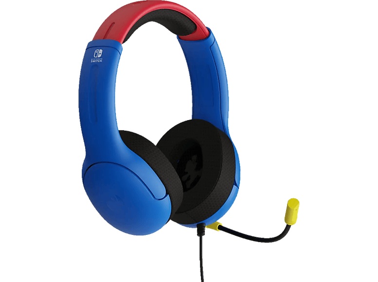PDP Airlite Mario - Gaming Headset (Blau, Rot)