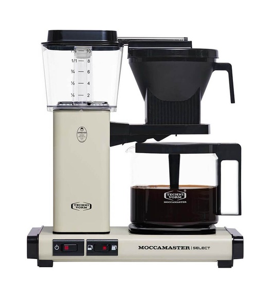 Moccamaster KBG Select Kaffeemaschine Weiß Fassungsvermögen Tassen=10 Glaskanne, Warmhaltefunktion