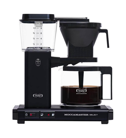 Moccamaster KBG Select Kaffeemaschine Schwarz (matt) Fassungsvermögen Tassen=10 Glaskanne, Warmhaltefunktion