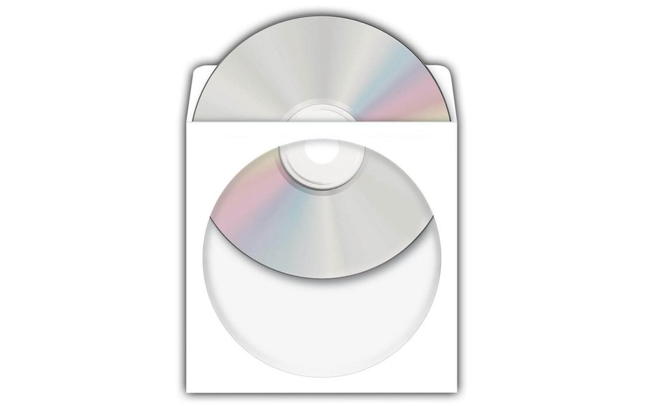 Herma 1140 CD Envelope Case Adhesive 100Pcs - Papierhüllen (Weiss)