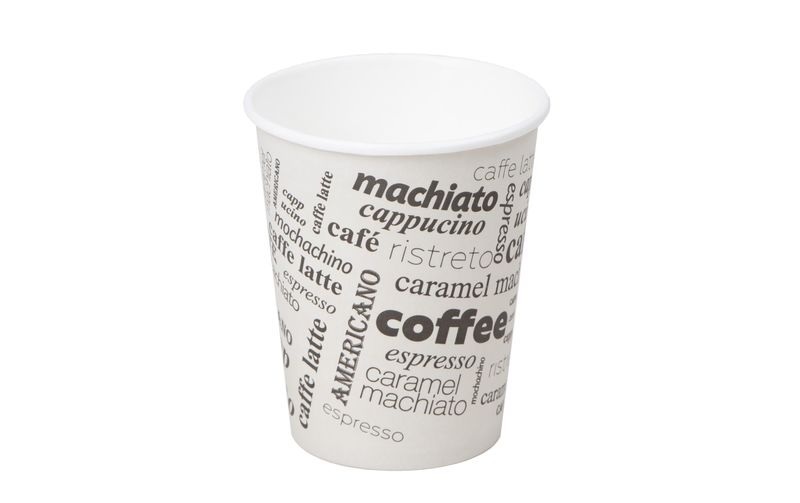 Haushaltsware Kaffeebecher Bistro Coffe to go 300 ml 50 Stück, Weiss