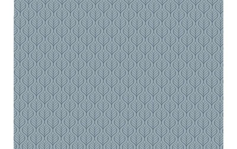 Braun + Company Geschenkpapier By Nature Leaves 70 cm x 1 m, Blau