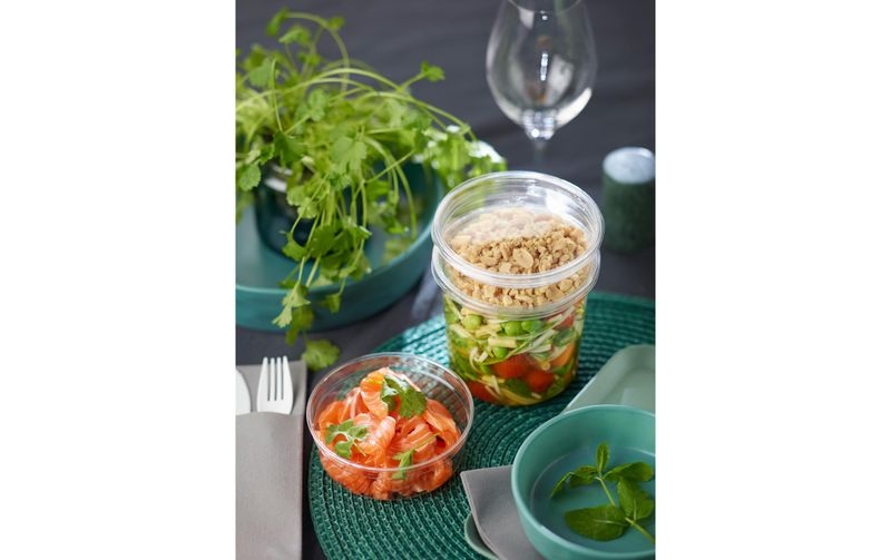 BioPak Salat-Schale Crystal 375 ml, 35 Stück