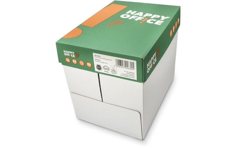 Fischer Papier Druckerpapier Happy Office A4, 80 gm2, 2500 Blatt