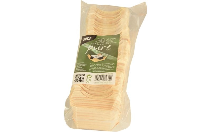 Papstar Fingerfood-Schale Pure eckig, 6 x 6 cm, 50 Stück