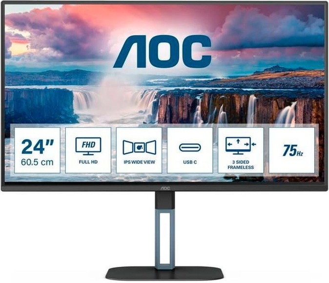 V5 24V5CE 60,5 cm (23.8 Zoll) 1920 x 1080 Pixel Full HD LED Schwarz