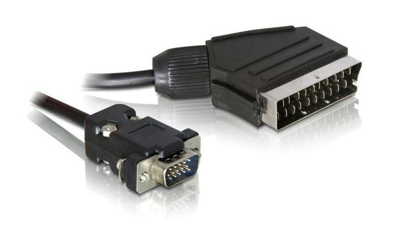 DeLock Scart - VGA (maximal 50Hz) Kabel, 2m