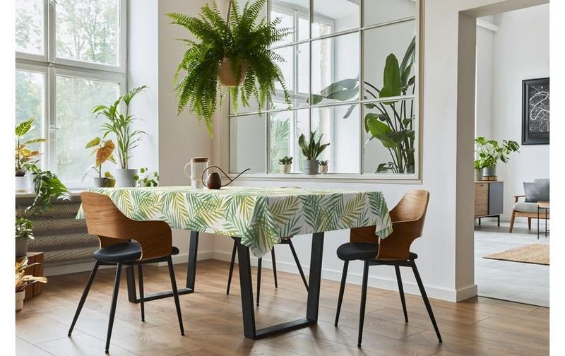 d-c-table Tischdecke PVC-free Rain Forest Rund, Ø 140 cm, Grün
