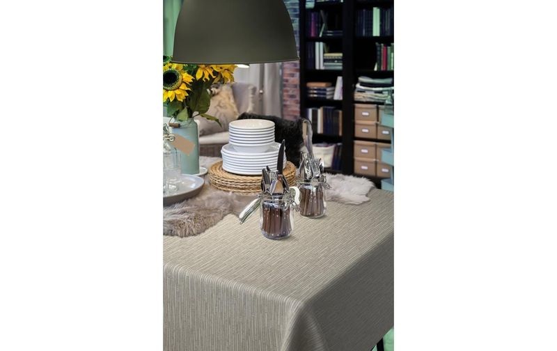 d-c-table Tischdecke Monte Carlo Japondi 150 cm x 2.2 m, Sand