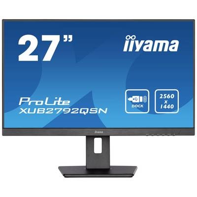 Iiyama PROLITE XUB2792QSN-B5 LED-Monitor 68.6 cm (27 Zoll) EEK E (A - G) 2560 x 1440 Pixel WQHD 4 ms HDMI®, DisplayPort,