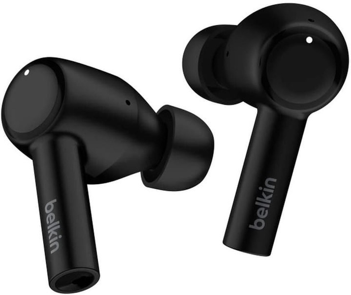 Belkin SoundForm Pulse - True Wireless-Kopfhörer mit Mikrofon - im Ohr - Bluetooth - aktive Rauschunterdrückung - Schwarz