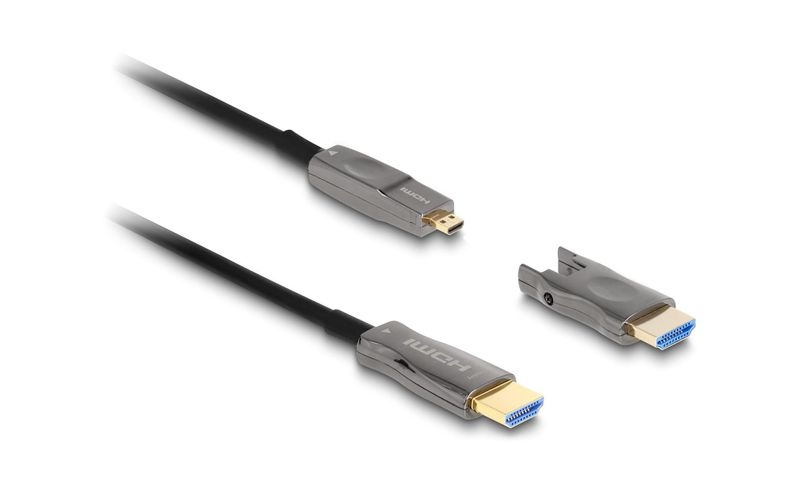 Delock Optisches Kabel 5 in 1 HDMI, 30 m, 8K 60 Hz, aktiv