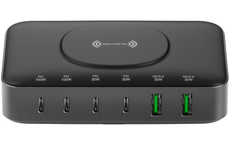 4smarts 7in1 GaN Ladestation Schwarz