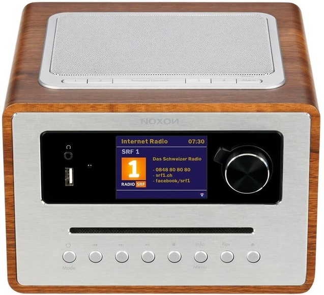 Noxon IRadio 500 CD ? Walnuss Internet / Dab+ Radio