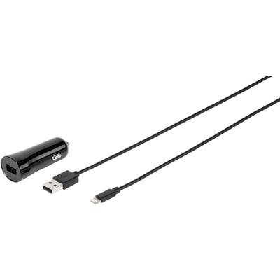 Vivanco CCLIGHTN24ABK Kfz-Ladekabel mit Schnellladefunktion