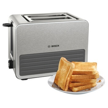 Bosch ComfortLine - Toaster (Edelstahl/Schwarz)