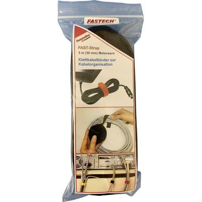 Fastech 698-330-Bag Klettband zum Bündeln Haft- und Flauschteil (L x B) 5000 mm x 30 mm Schwarz 5 m