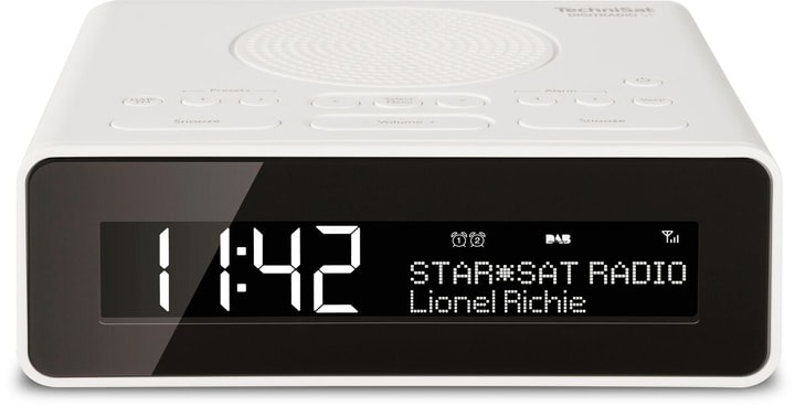 Technisat Digitradio 51 - Uhrenradio (Dab+, FM, Weiss)