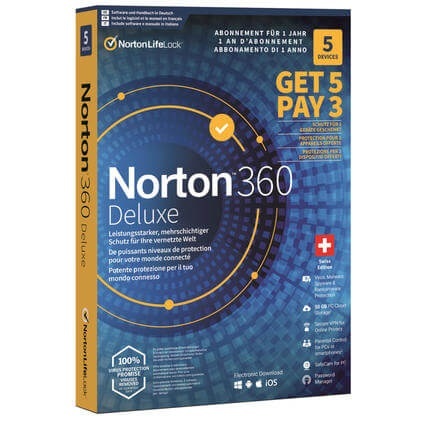Symantec Norton 360 Deluxe - Promotion Box, 5