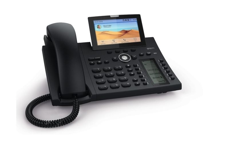 snom Tischtelefon D385, SIP-Konten: 12 ?, PoE