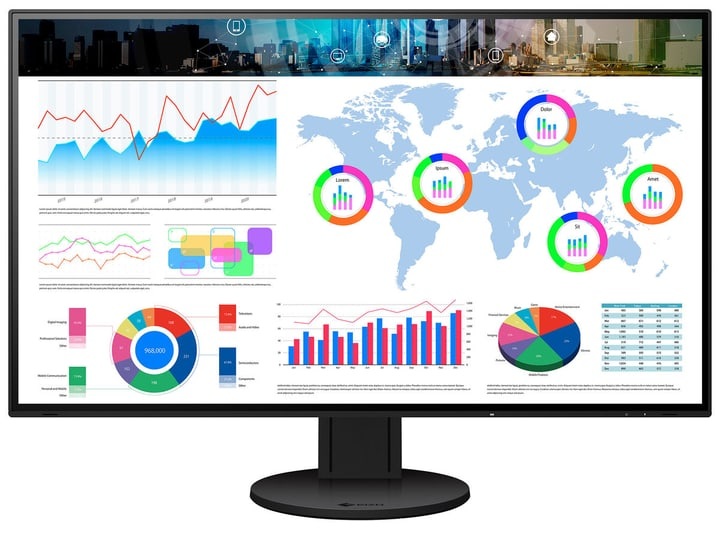 EIZO Monitor EV3285W-Swiss Edition Schwarz