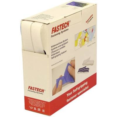 Fastech B20-SKL000010 Klettband zum Aufkleben Haft- und Flauschteil (L x B) 10000 mm x 20 mm Weiß 10 m