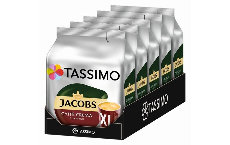 TASSIMO Kaffeekapseln T DISC Jacobs Caffè Crema XL 80 Portionen