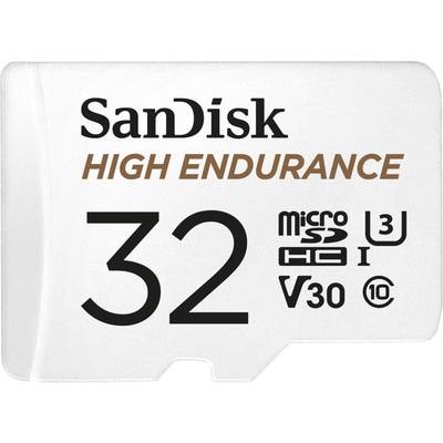 SanDisk High Endurance microSD-Karte mit SD-Adapter, 32 GB, Class 10, U3, V30