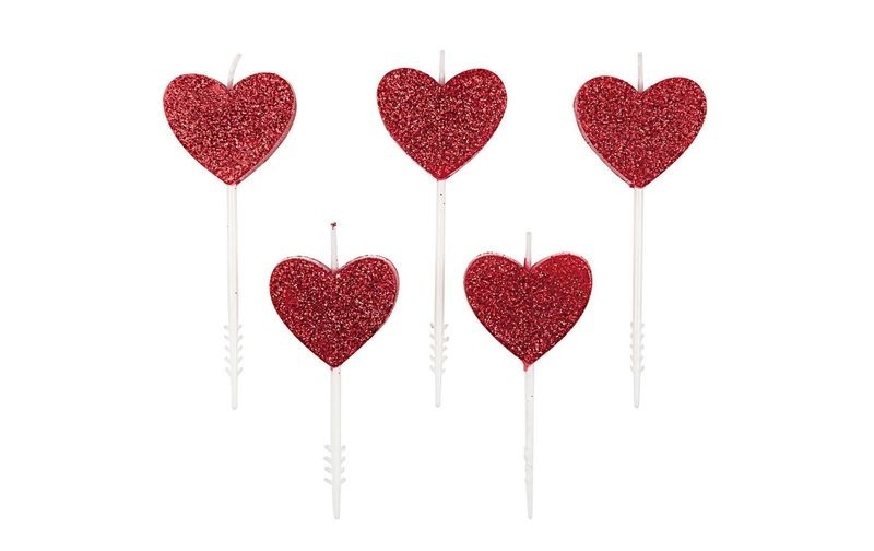 Rico Design Rico Design Kerze Set Herzen, 5