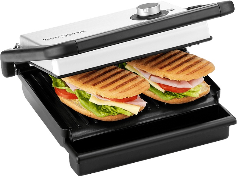Trisa Panini Gourmet - Kontaktgrill (Silber/Schwarz)