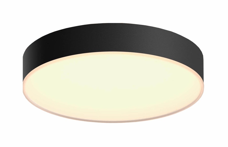 Philips HUE White Amb. Enrave Deckenleuchte M schwarz inkl. Dimms.